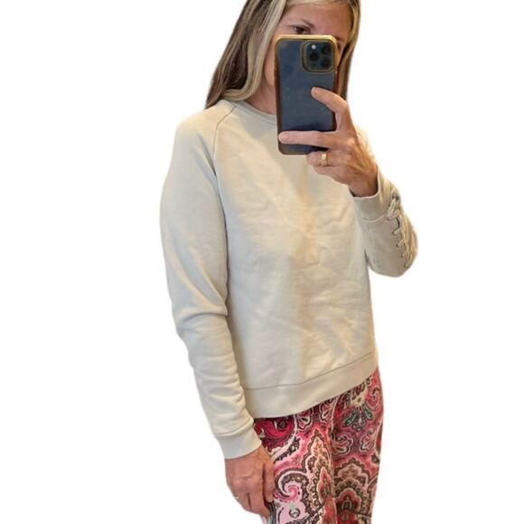 AllSaints Yara Laced Long Sleeve Sweatshirt Top Size S - Picture 5 of 16